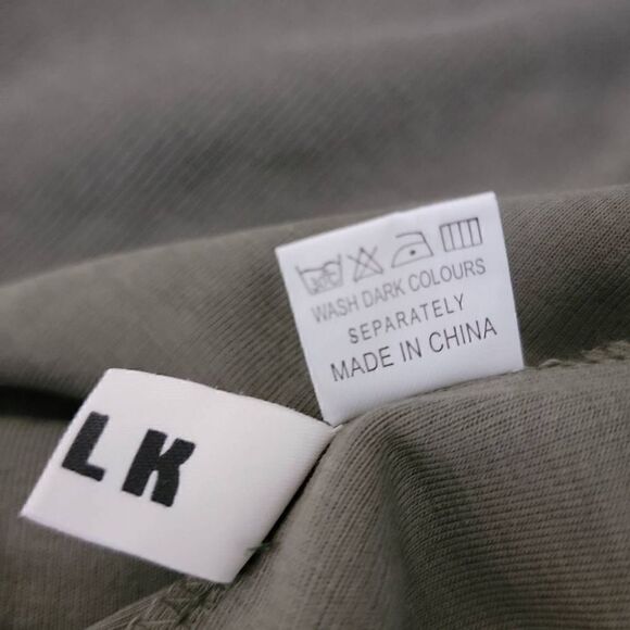 Solid V Neck Long Sleeve Zipper Split Front Knit Top Green Medium - Picture 8 of 12